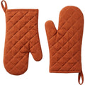 Tastyly Cotton Oven Mitts with Hanging Loop 2-Pack Rust